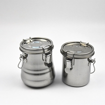 Sealed stainless steel pen washing machine metal brush barrel stainless steel oil painting pot with sealing cover a variety of specifications package