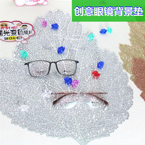 Creative glasses shop counter pad glasses display stand display shooting props background cloth decoration pad gold silver