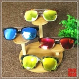 Высококлассный деревянный стенд из натурального дерева, солнцезащитные очки, реквизит, креативный ретро декор