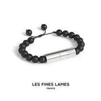 French Les Fines Lames matte agate stone bracelet cigar punch BP3128038 can be used on airplanes