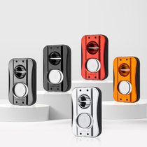 American LOTUS multifunctional cigar cutter flat cut V cut double size cigar punch metal