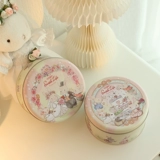 Кролика Lulu Hand -Painted Illustration Rabbit Cookie Cookie Box Box Запеченная упаковочная коробка Xikan Sugar Box Pired Box пустая коробка