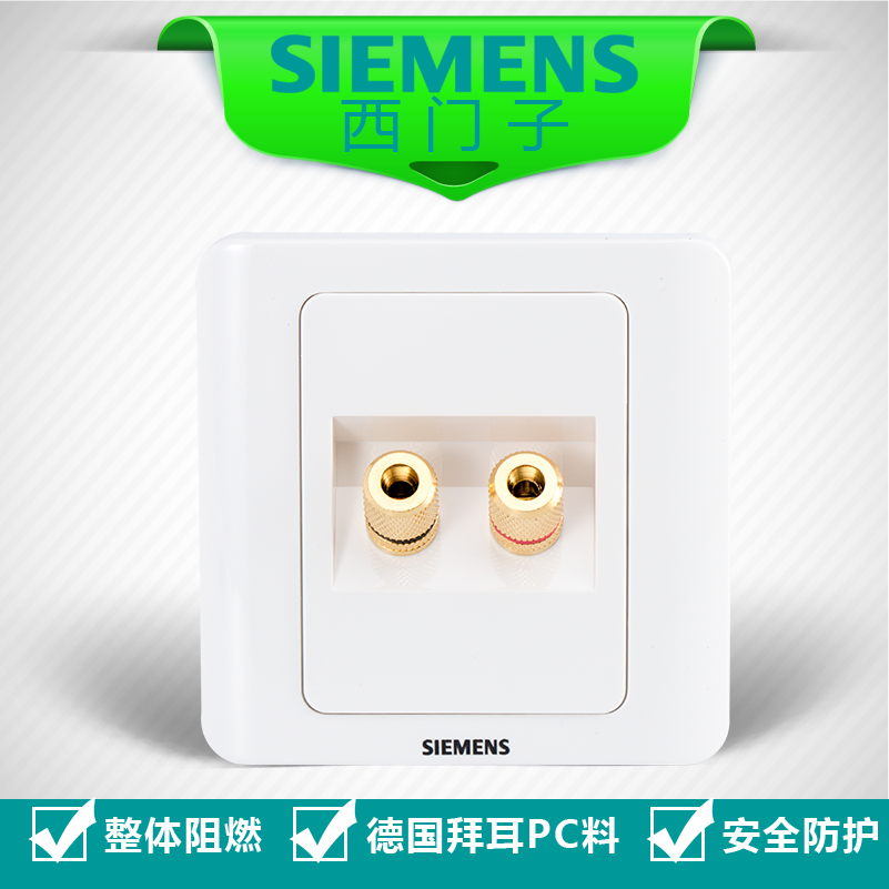 Siemens Switch Socket Panel Vision Ybai 2 Heads Audio Socket Panel Sound Special Socket