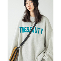 UBUIE Dry Fish American Necropolis Women Spring 2022 New Collision Color Letter Lazy Loose Round Collar Jacket Head Jacket