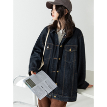 UBUIE Dry Fish Classic Denim Jacket Female spring 2022 new 100 hitch Lazy Wind tooling jacket