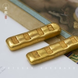 至观 Латунное металлическое пресс-папье, медные украшения, креативная линейка, каллиграфическая бумажная кисть, линейка, пресс-папье, медный слиток в китайском стиле