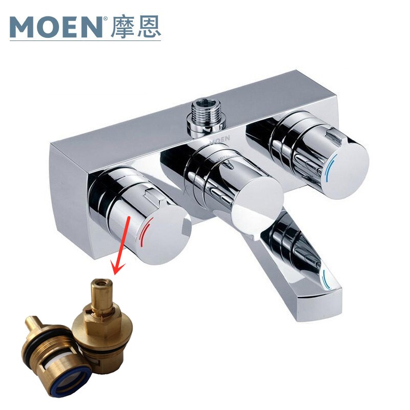 Moens Dilo Double-Handle Bathtub Faucet Shower Head 57132/57131 Faucet Switch Ceramic Valve Core