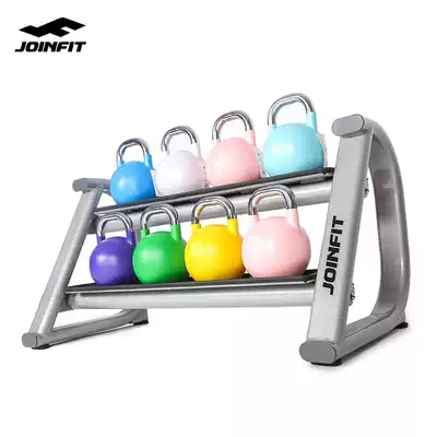 joinfit double-layer hexagonal round dumbbell rack Kettlebell rack Private teaching fitness studio equipment storage and placement rack