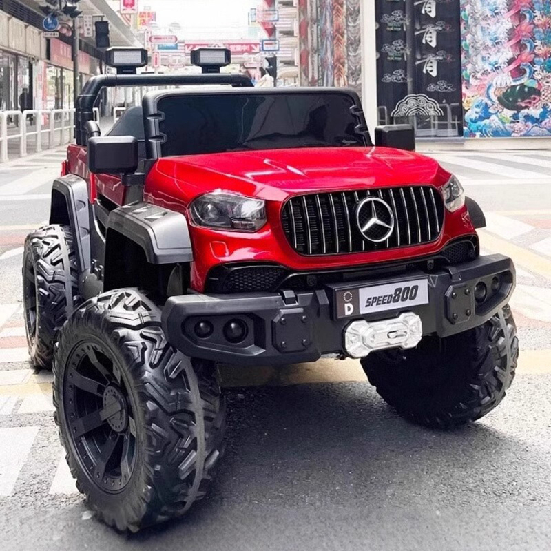 Two-Seater Children's Electric Car, Off-Road Vehicle, Remote Control Toy Car for Kids and Babies, Can Accommodate Adults, High-End Children's Vehicle with Four Wheels