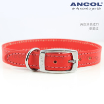 British import Ancol Ancol classic suture leather dog collar collar small medium and large dogs 4 colors
