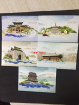 PP115 Lotus Flower 80-cent discount postage postcard Shanxi Yuncheng Guan Di Temple Yongle Palace Stork Bird House