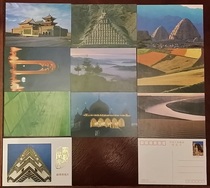 YP5 Ningxia scenery postcard AB group 10 stamps with envelope scenery building PC