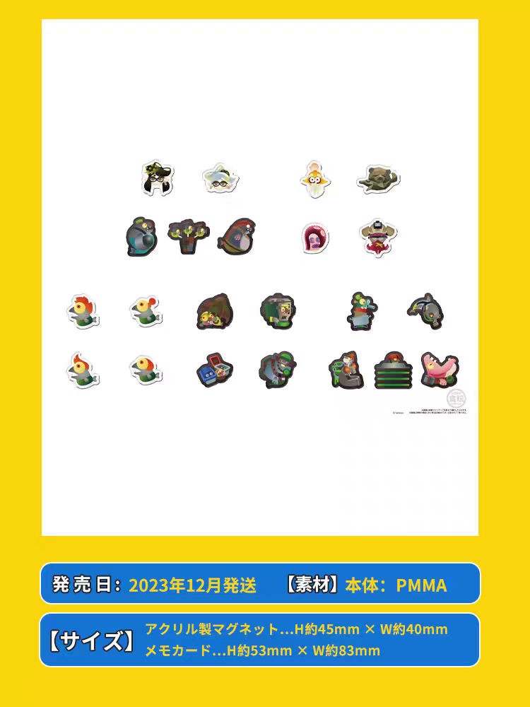 Bandai, японская бытовая игрушка из акрила холодильник-магнит
