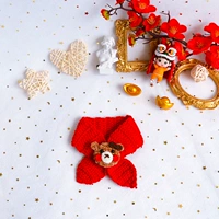 Темный шарф, с медвежатами