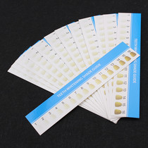  Cold light teeth whitening colorimetric plate Cold light whitening agent colorimetric card Dental cold light whitening colorimetric card comparison card