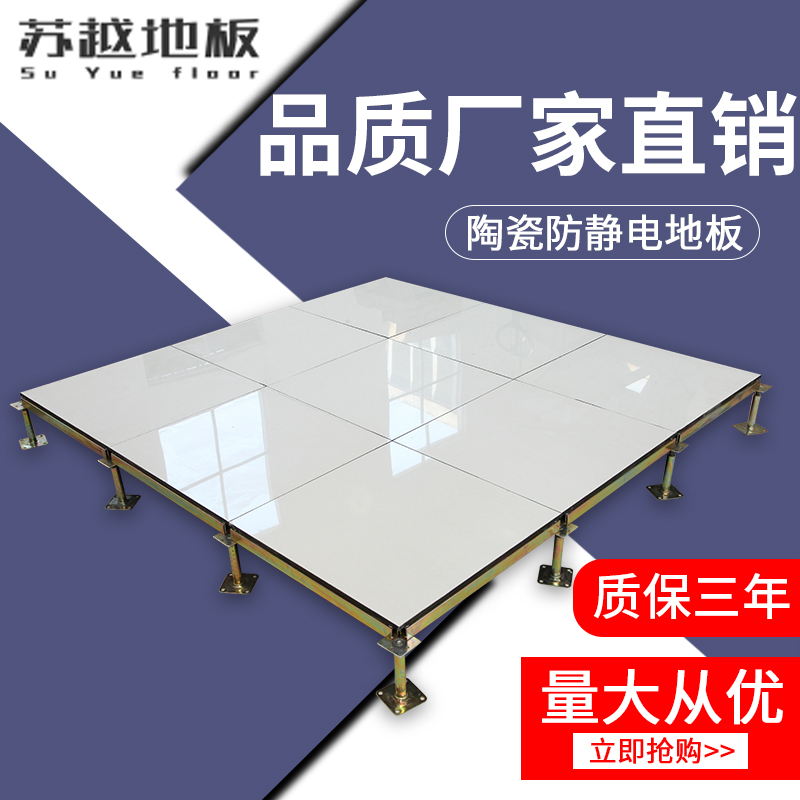 Ceramic antistatic floor tile surface room overhead elevated floor OA Internet activity floor 600600