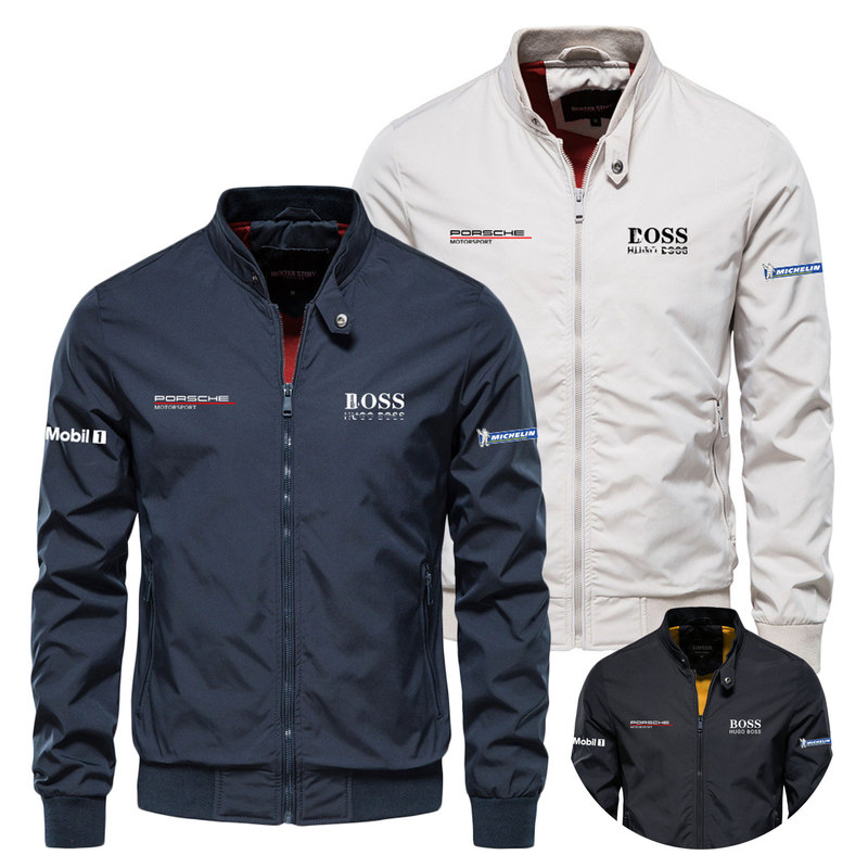Porsche Motorsport Replica Series Men's Softshell Jacket Outdoor Casual Jacket Stand Collar Sweatshirt Sale Top
