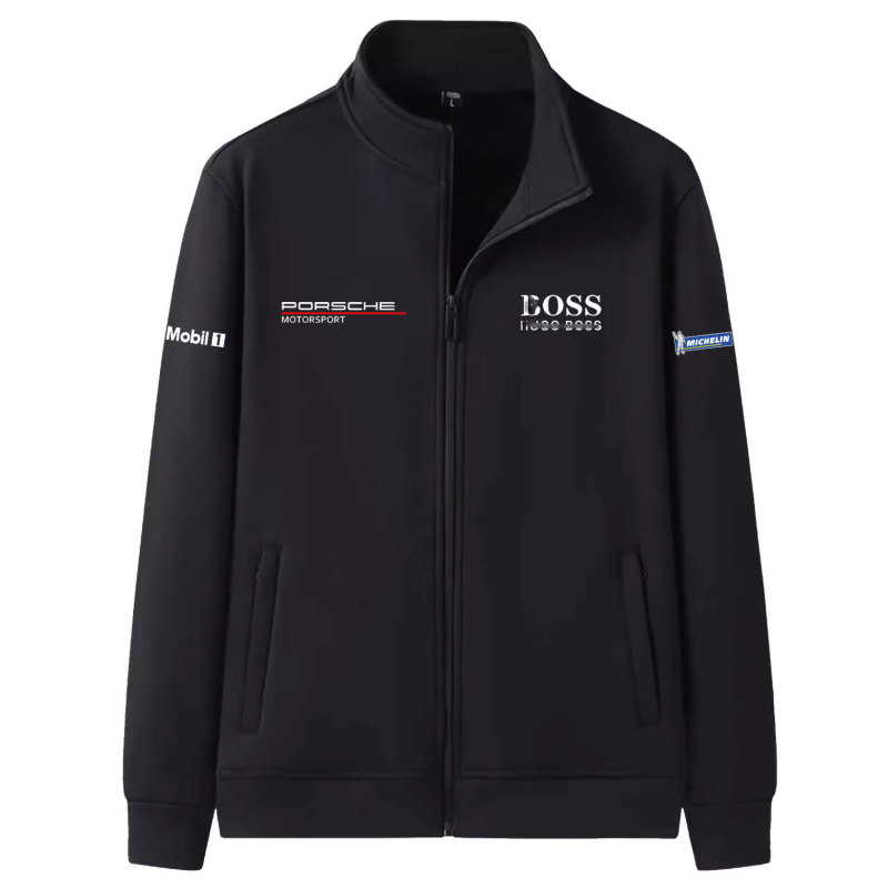 Porsche Motorsport Replica Series Collaboration Jacket Breathable Outerwear Sweatshirt Autumn Trendy Zipper Cardigan for Men