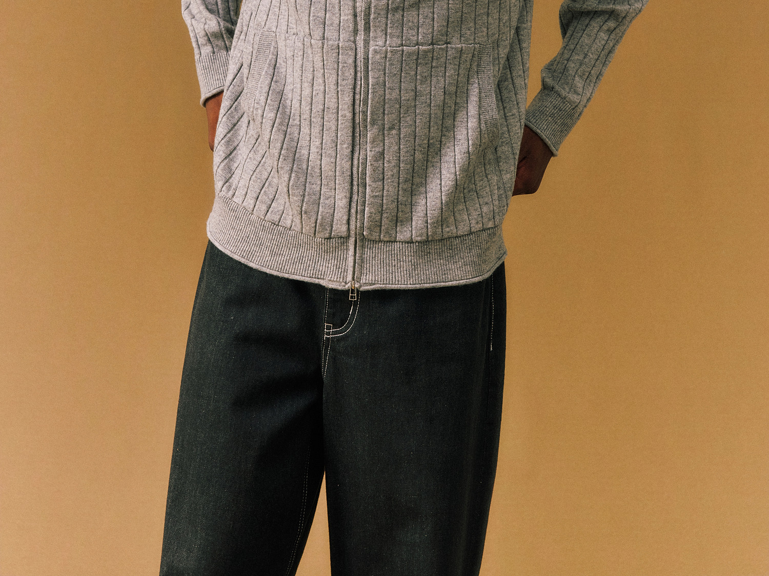FPA Wool Ribbed Cardigan
