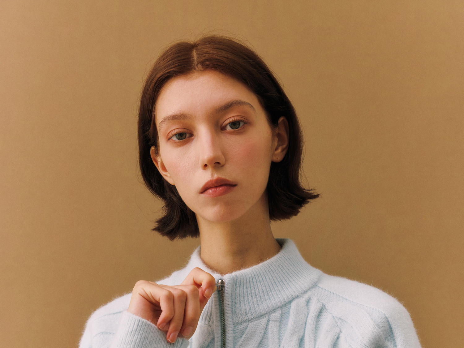 FPA Spiral Cable-Knit Zip Sweater