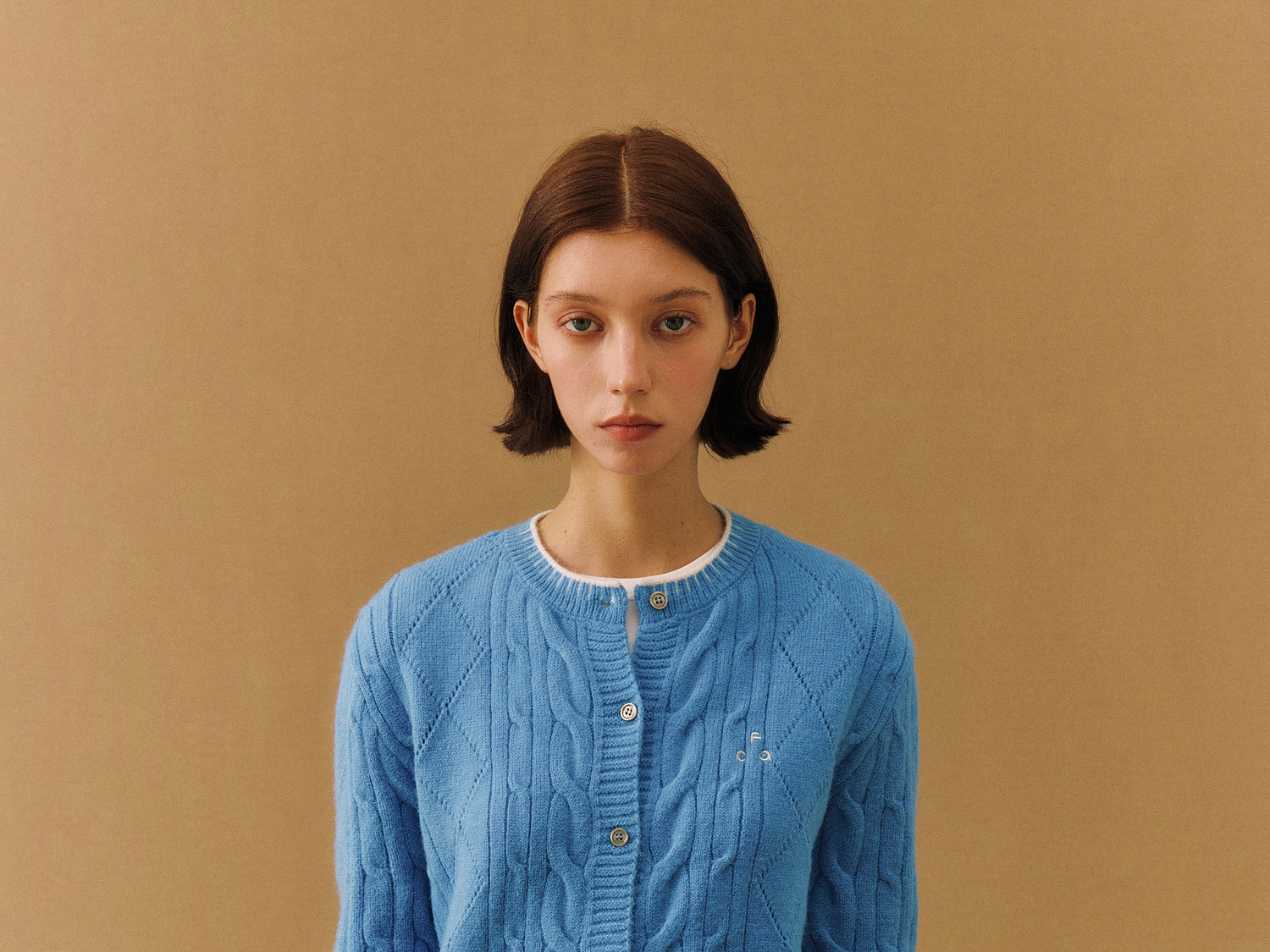 FPA Color-Block Cable-Knit Cardigan