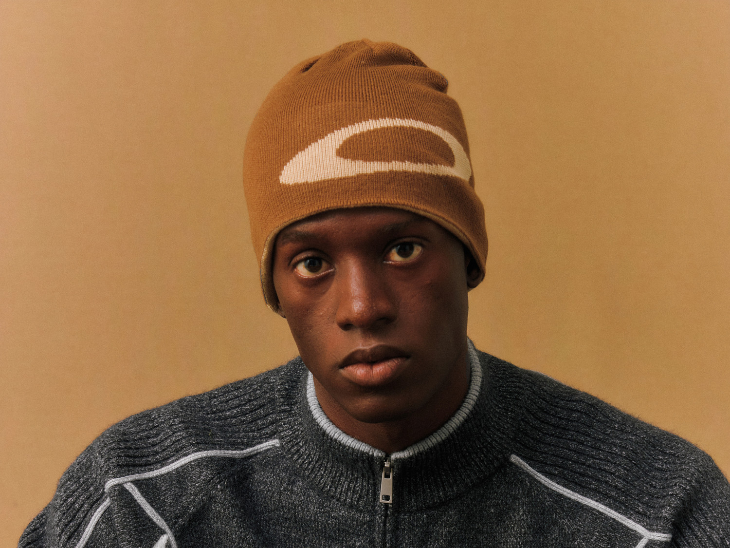 FPA Color-Block Zip-Up Knit Sweater