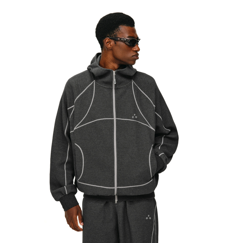 Fpa Checkered Zipper Hoodie Spring and Autumn Hasselblad Line Color-Blocking Windproof Collar Casual Cardigan Zipper Hoodie Fpa Checkered Zipper Hoodie Spring and Autumn Hasselblad Line Color-Blocking Windproof Collar Casual Cardigan Zipper Hoodie