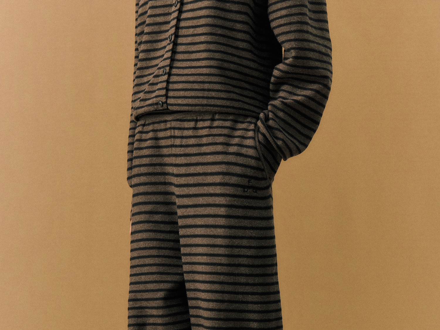 FPA Striped Straight-Leg Knit Pants