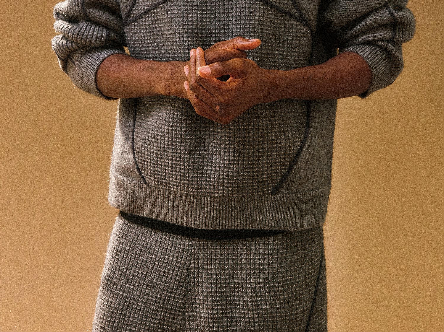 FPA Half-Zip Color-Block Jacquard Sweater