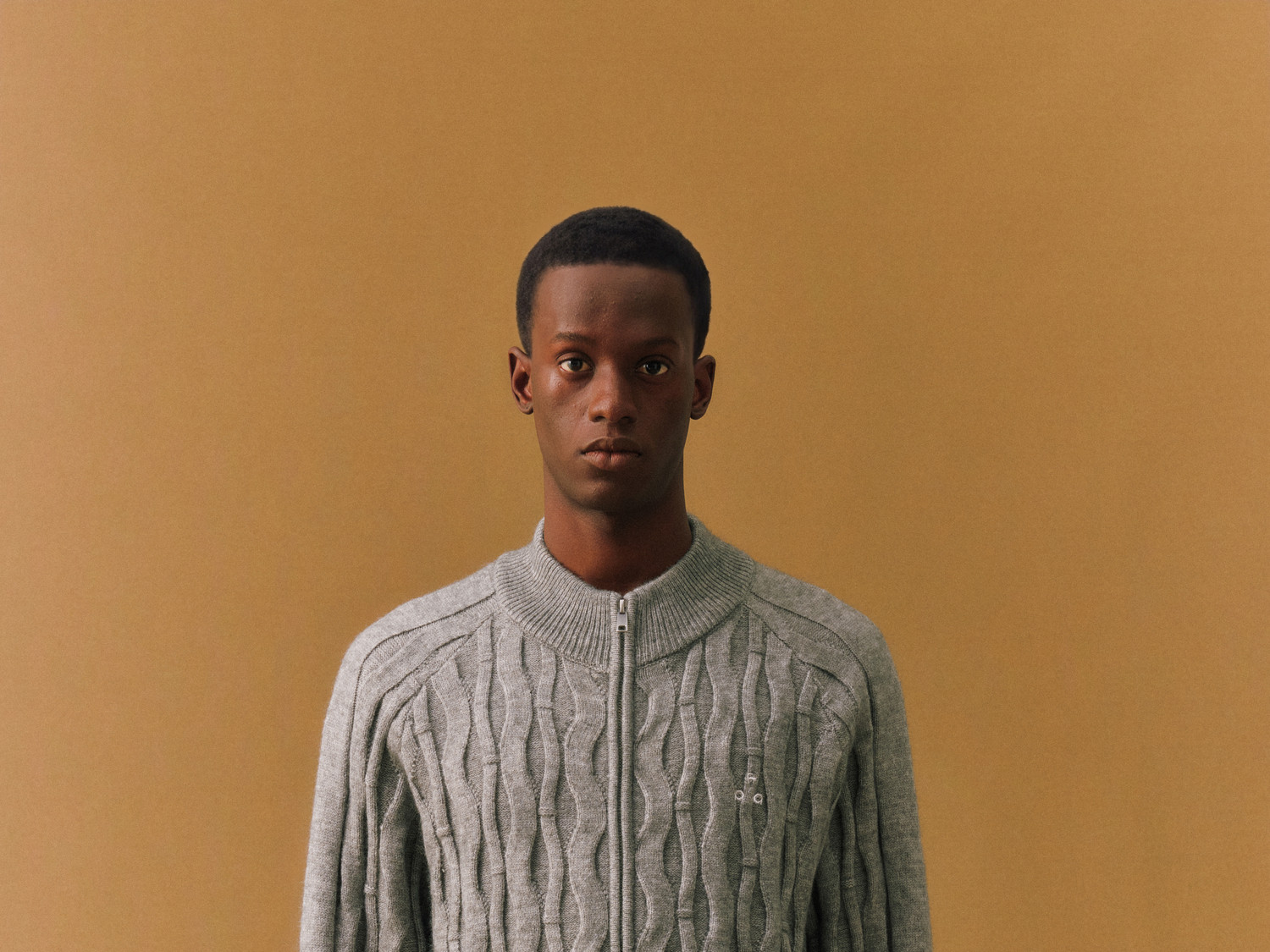FPA Spiral Cable-Knit Zip Sweater