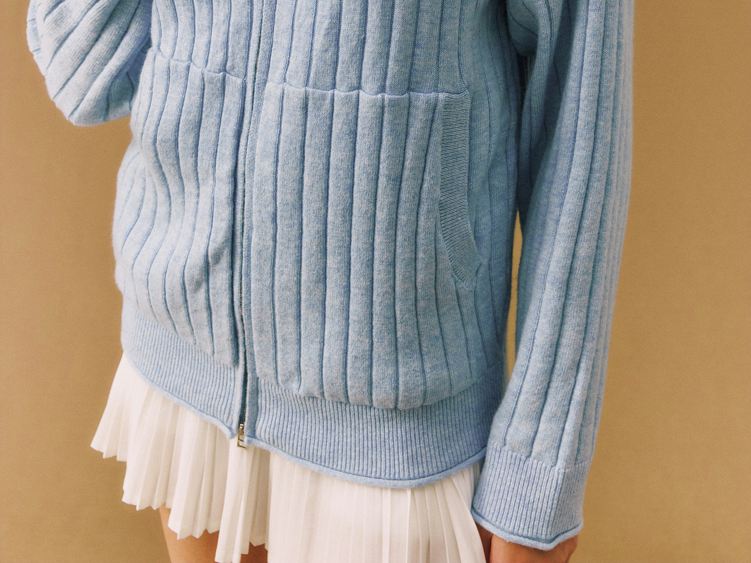 FPA Wool Ribbed Cardigan