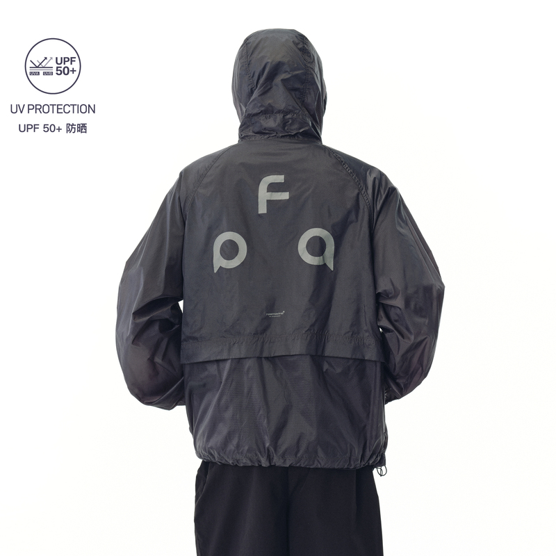 Fpa Lightweight Plaid Upf50+ Sun Protection Clothing, National Trendy Brand, Loose-Fitting Couple Style Hooded Sports Jacket