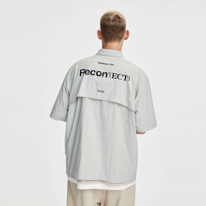 Fpa Deconstructed Flap Pocket Pants Zipper Short-Sleeved Shirt National Fashion Brand Summer Functional Loose Casual Half-Sleeved Shirt Jacket for Men Fpa Deconstructed Flap Pocket Pants Zipper Short-Sleeved Shirt National Fashion Brand Summer Functional Loose Casual Half-Sleeved Shirt Jacket for Men