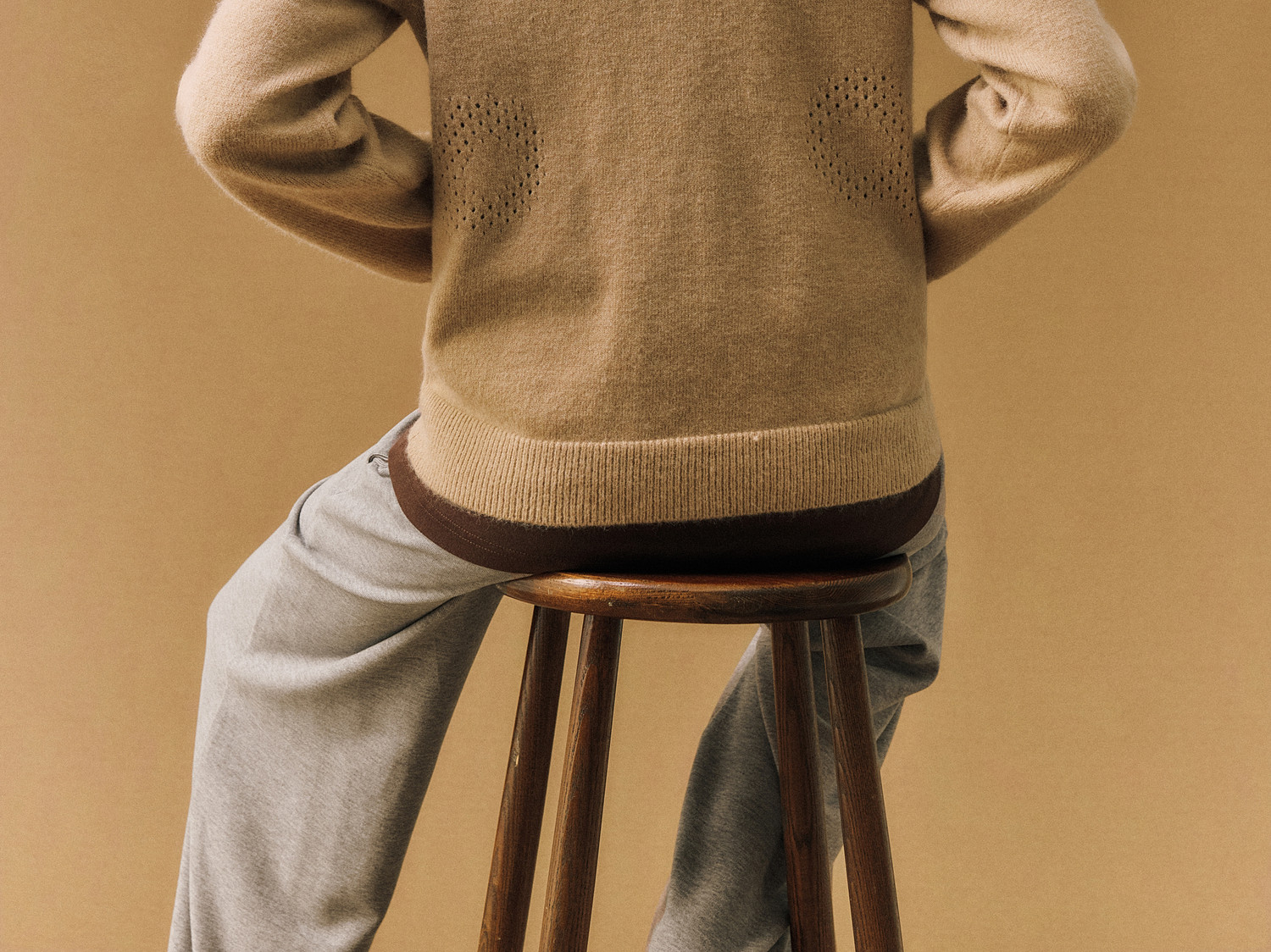 FPA Open-Knit Logo Zip Hoodie