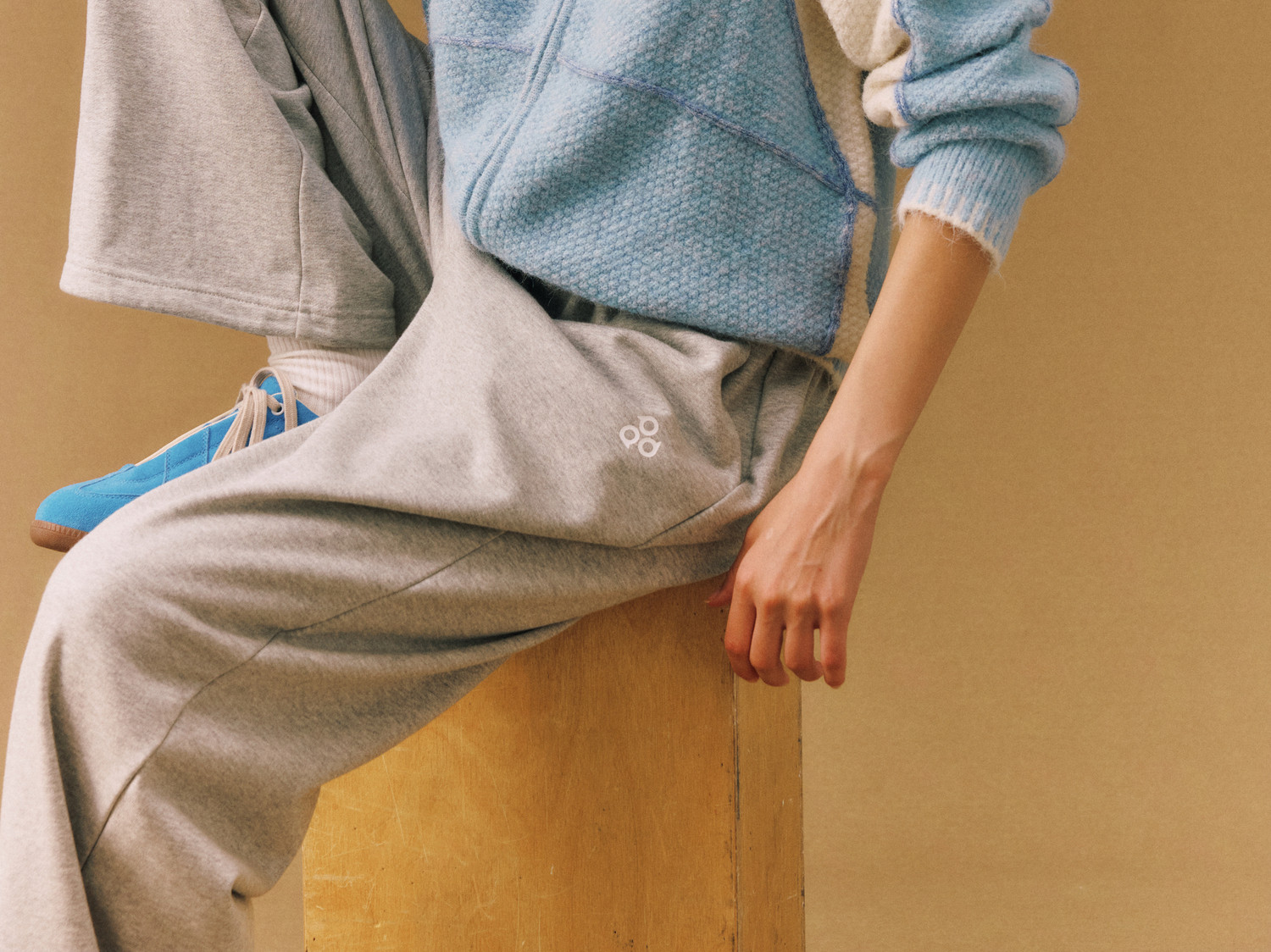 FPA Contrast Zip-Up Knit Cardigan