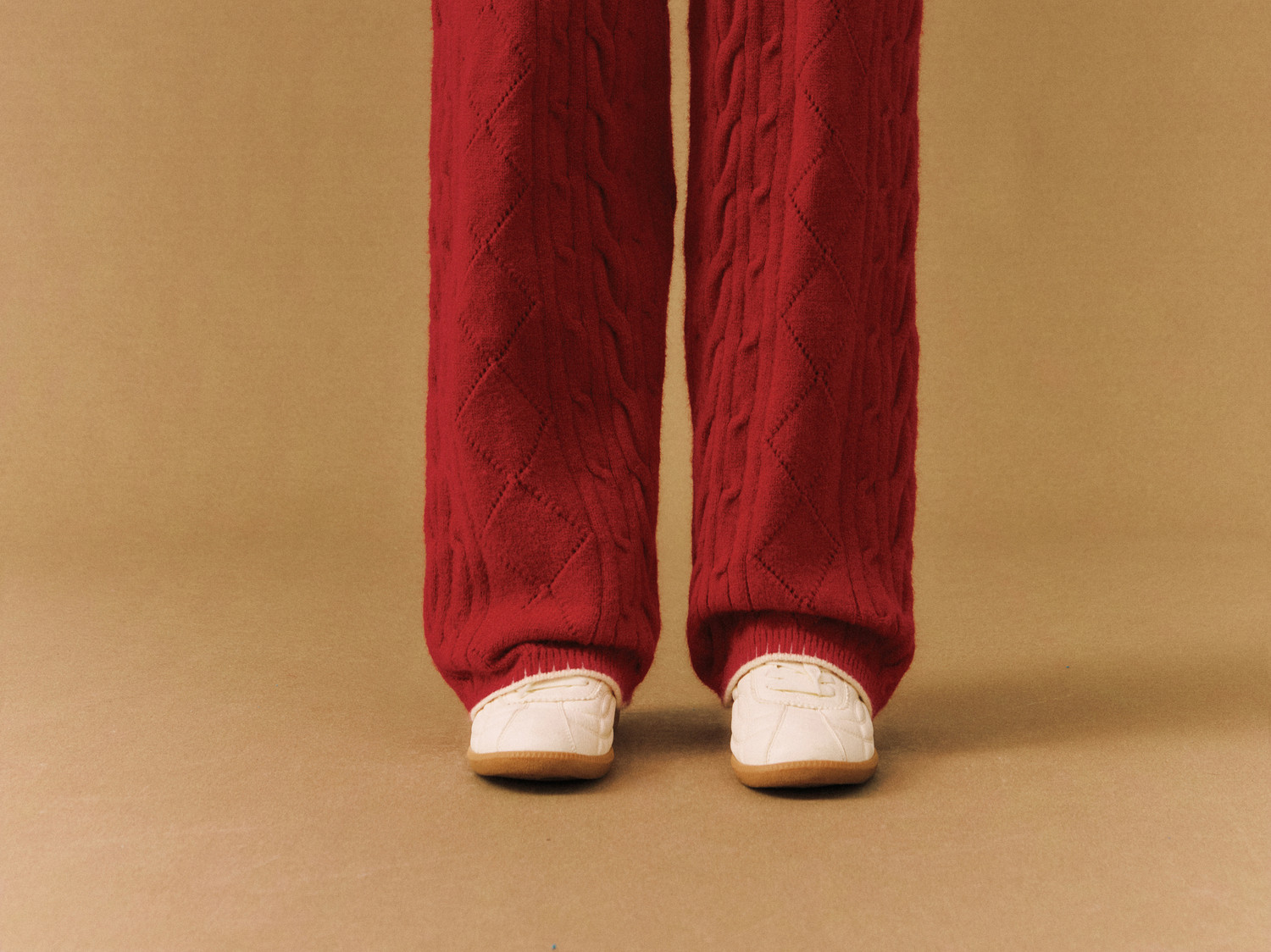 FPA Straight-Leg Cable-Knit Pants