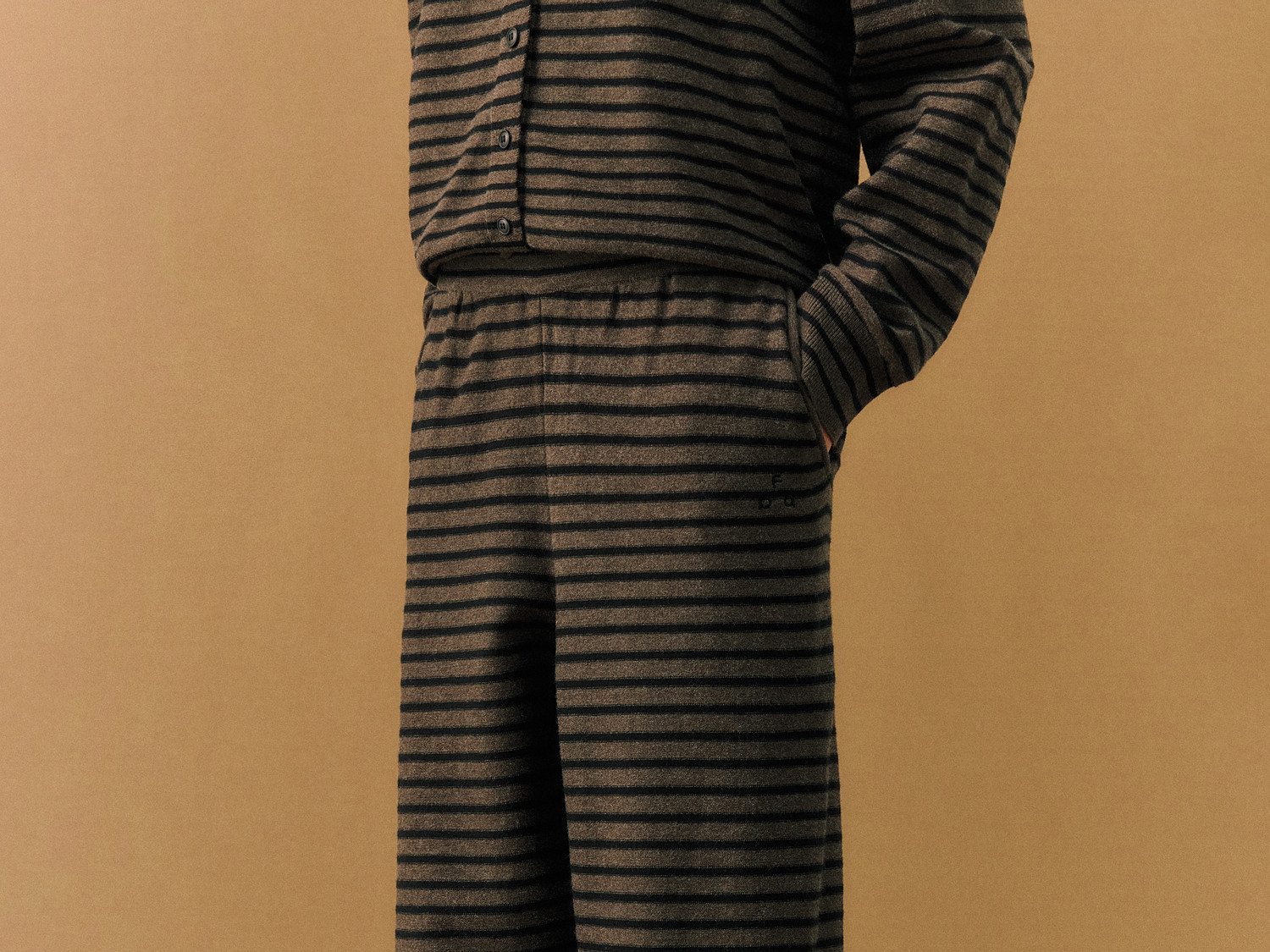FPA Striped Straight-Leg Knit Pants