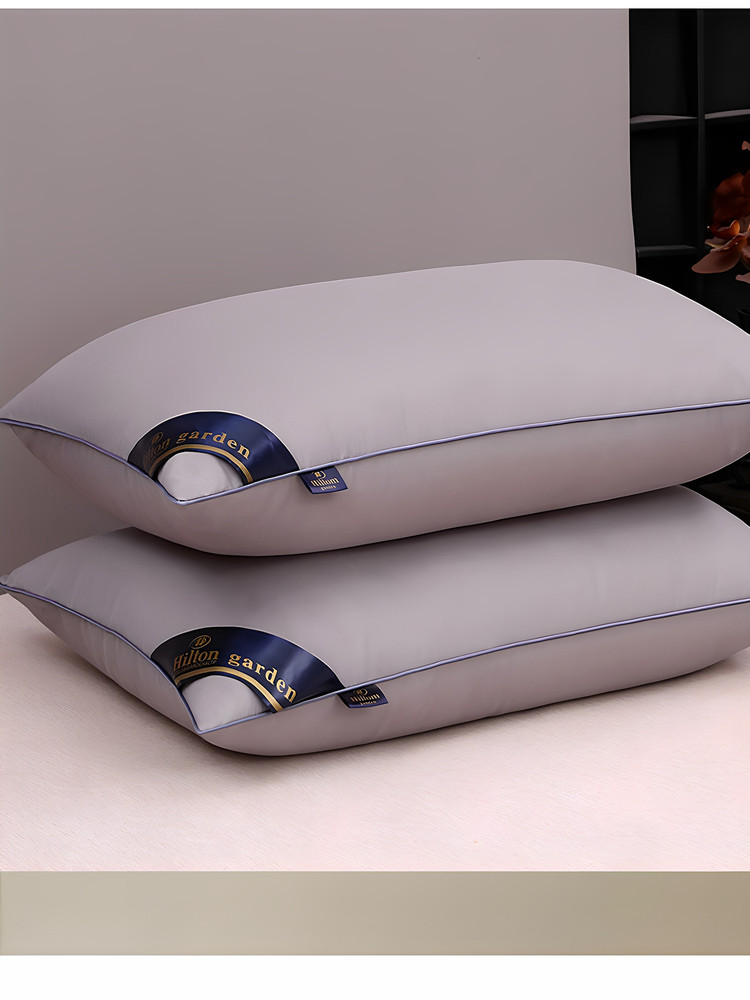 Five-Star Hotel Pillow Core, a Pair for Home Use, Adult Cervical Spine Protection, Sleep Aid, Single Dormitory, Non-Collapsing, Soft and Supportive