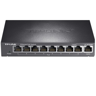 TPLINK TL-SF1009P standard POE power supply switch Large enterprise 8-port 100 trillion monitor 9 outlet
