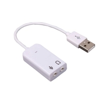 USB sound card with cable External independent sound card Laptop Desktop free drive Support win7 sound card