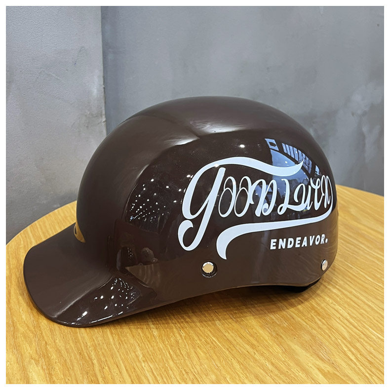 Retro Duckbill Helmet for Electric Vehicles, Motorcycles, and Motorbikes, C-Certified, Sun Protection, Unisex, Trendy, Summer Half Helmet, Safety Helmet