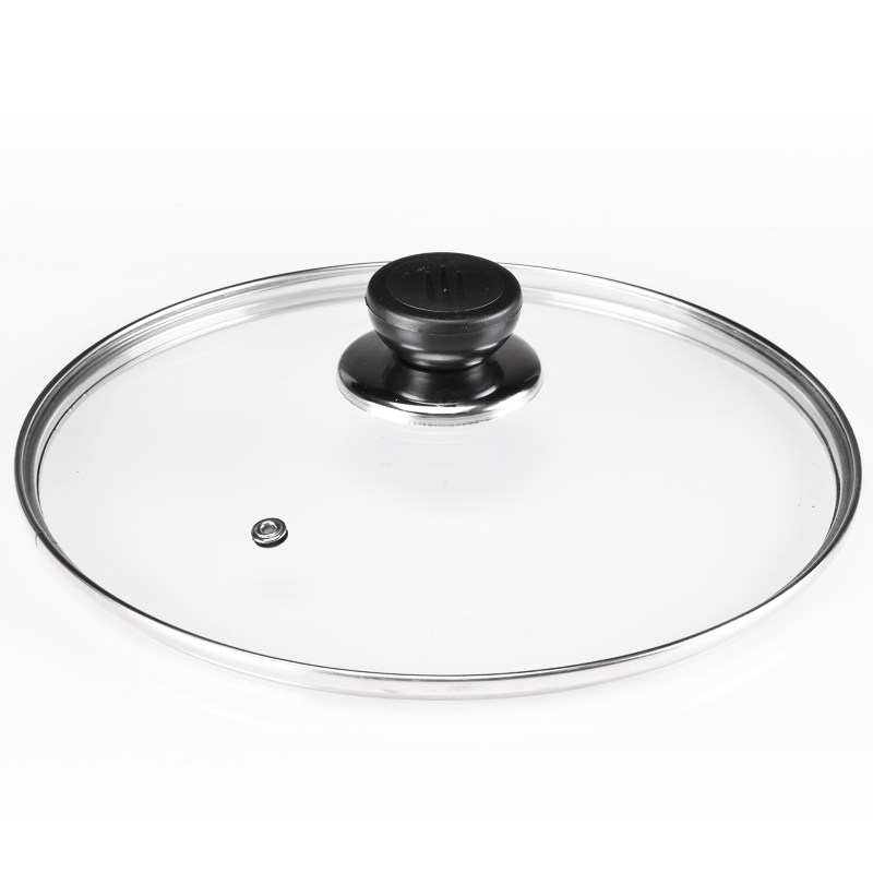 Original Universal Pot Lid for Home Use, Tempered Glass 32cm Wok Lid 30/28/26 Transparent High-Temperature Resistant Cooking Lid