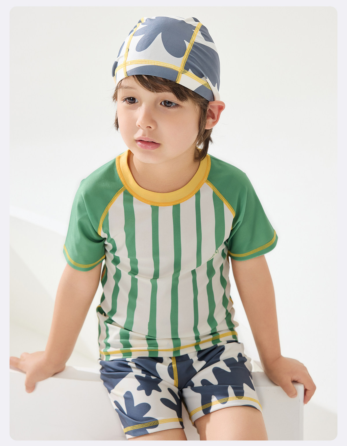 Wilberu Girls' Swimwear Two-Piece Children's Girls' and Boys' Summer Sun Protection Class a One-Piece Swimsuit for 3-Year-Olds — 67