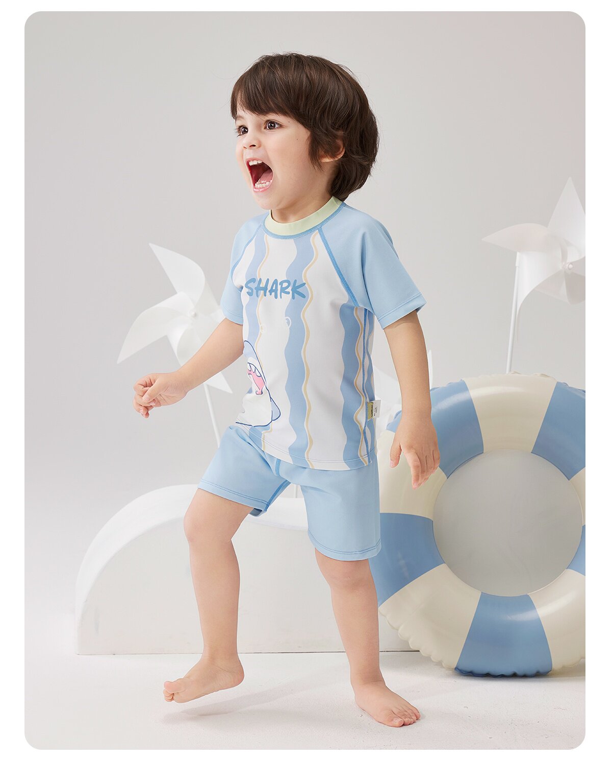 Wilberu Girls' Swimwear Two-Piece Children's Girls' and Boys' Summer Sun Protection Class a One-Piece Swimsuit for 3-Year-Olds — 22