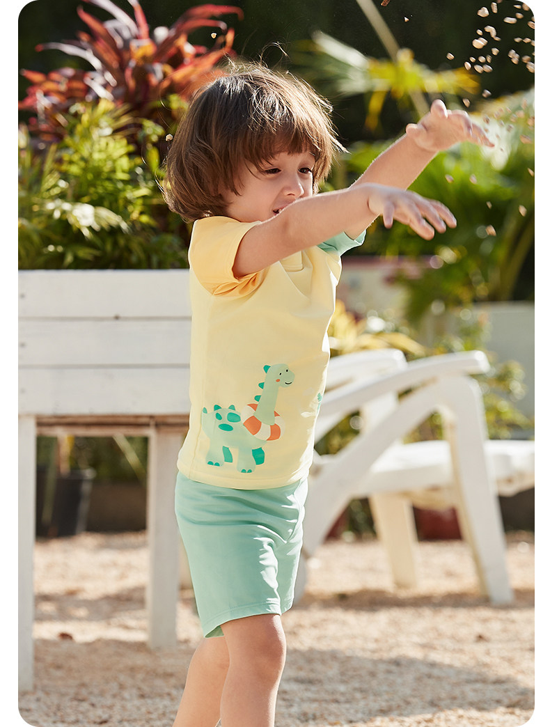 Wilberu Girls' Swimwear Two-Piece Children's Girls' and Boys' Summer Sun Protection Class a One-Piece Swimsuit for 3-Year-Olds — 72