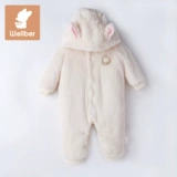 Детское демисезонное боди, термобелье, коралловый детский стеганый комбинезон для мальчиков, увеличенная толщина