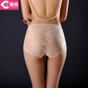 Mei Ji Quần eo cao phụ nữ Sexy ren cám dỗ túi nóng hip đồ lót nữ trong suốt không có dấu vết