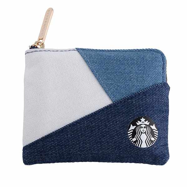 No Taiwan Starbucks Denim Stitched Coin Purse