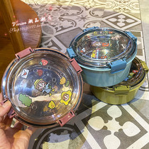 Hong Kong 304 Stainless Steel Lunch Box Students cute Jane about to carry a cover meal box to work for lunch box