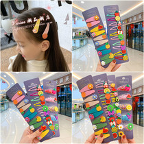 Hong Kong Children Hairpin Summer Cartoon Fruit Cute Hair Accessories Girl Clips Little Baby No Hurt Hair Accessories